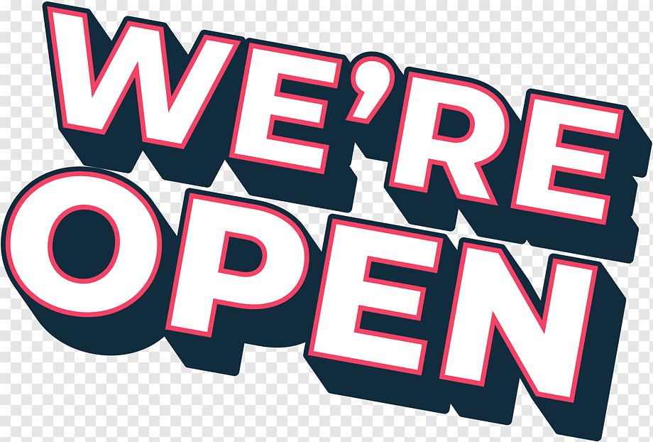 We're Open